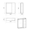 Зеркальный шкаф GROSSMAN ЮНИТ-60 см, универсальный кадена вуд 60x70 2060112 Зеркальный шкаф GROSSMAN ЮНИТ-60 см, универсальный кадена вуд 60x70 2060112