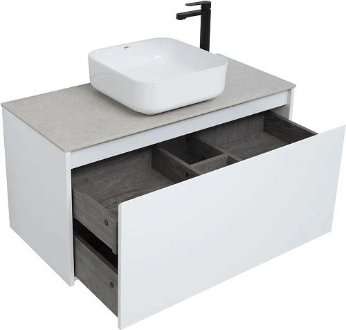 Тумба под раковину Aquanet Nova Lite 100 белый (1 ящик) 00242580 Тумба под раковину Aquanet Nova Lite 100 белый (1 ящик) 00242580