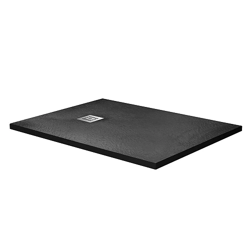 Душевой поддон BelBagno UNO TRAY-MR-UNO-AH-120/80-35-NERO-CR 1200x800 из искусственного мрамора в комплекте с сифоном черный матовый Душевой поддон BelBagno UNO TRAY-MR-UNO-AH-120/80-35-NERO-CR 1200x800 из искусственного мрамора в комплекте с сифоном черный матовый