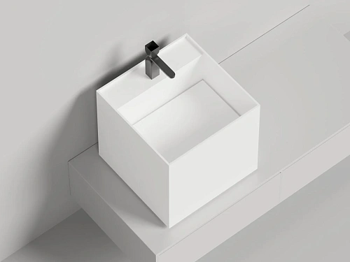 Раковина Salini ARMONIA SQUARE TOP 03 покраска по RAL полностью 130513TGF 450x450 накладная S-Sense Раковина Salini ARMONIA SQUARE TOP 03 покраска по RAL полностью 130513TGF 450x450 накладная S-Sense