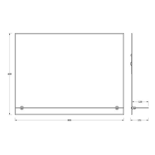 Зеркало Evoform ATTRACTIVE, BY 0516, с фацетом 5 мм, 80 x 60 см Зеркало Evoform ATTRACTIVE, BY 0516, с фацетом 5 мм, 80 x 60 см