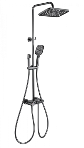 Душевая система Wonzon & Woghand с термостатом, темный графит (WW-B3112-BGG) Душевая система Wonzon & Woghand с термостатом, темный графит (WW-B3112-BGG)