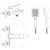 Смеситель для ванны CEZARES LINER-VD-01 хром Смеситель для ванны CEZARES LINER-VD-01 хром