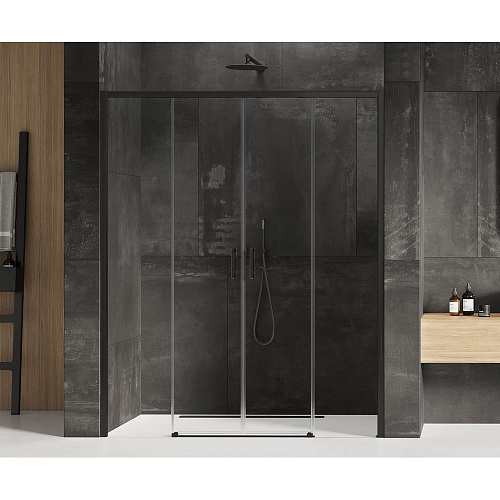 Душевая дверь NEW TRENDY PRIME BLACK 190x200 D-0346A (черный) Душевая дверь NEW TRENDY PRIME BLACK 190x200 D-0346A (черный)