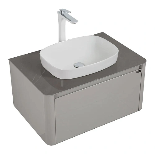 Тумба с раковиной Black&White U915.800 Blum металлический ящик, керамогранит / раковина (800x495x400 915800 Тумба с раковиной Black&White U915.800 Blum металлический ящик, керамогранит / раковина (800x495x400 915800