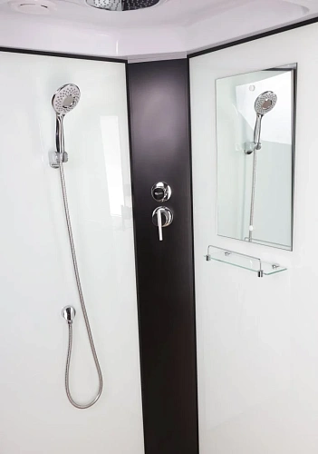 Душевая кабина Niagara Classic NG-6709-14 (1000х1000х2150) высокий поддон (40см) стекло прозрачное черные профиля 67091414_ Душевая кабина Niagara Classic NG-6709-14 (1000х1000х2150) высокий поддон (40см) стекло прозрачное черные профиля 67091414_