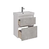 Тумба под раковину Lemark COMBI 60 см подвесная/напольная, бетон/белый LM03C60T-Beton Тумба под раковину Lemark COMBI 60 см подвесная/напольная, бетон/белый LM03C60T-Beton