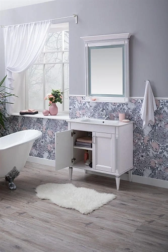 Комплект мебели Aquanet Селена 70 белый, серебро 00273433 Комплект мебели Aquanet Селена 70 белый, серебро 00273433