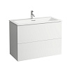 Картинка анонса товара «тумба с раковиной laufen kartell by laufen 1000x500x726 2 ящика, белый матовый 8.6033.7.640.104.1»
