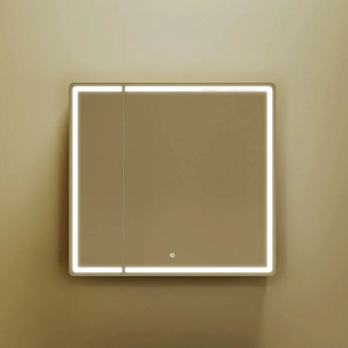 Зеркальный шкаф Sancos Mirror MI80ECH 790x150х740 мм, с LED подсветкой, дуб чарльстон Зеркальный шкаф Sancos Mirror MI80ECH 790x150х740 мм, с LED подсветкой, дуб чарльстон