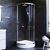 Душевой уголок AM.PM Like W83G-333-095CT Round 95x95, стекло прозрачное, профиль хром Душевой уголок AM.PM Like W83G-333-095CT Round 95x95, стекло прозрачное, профиль хром