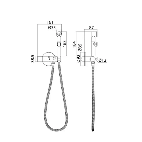 Гигиенический душ Iddis Axes (AXESBR0i08) Гигиенический душ Iddis Axes (AXESBR0i08)