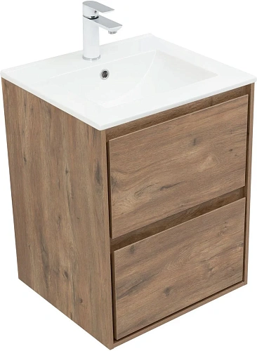 Тумба под раковину Aquanet Милан 50 дуб рустикальный 00336376 подвесная Тумба под раковину Aquanet Милан 50 дуб рустикальный 00336376 подвесная
