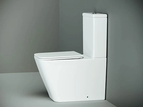 Чаша напольного унитаза Ceramica Nova CUBIC Rimless CN1803-B белый с сиденьем Чаша напольного унитаза Ceramica Nova CUBIC Rimless CN1803-B белый с сиденьем