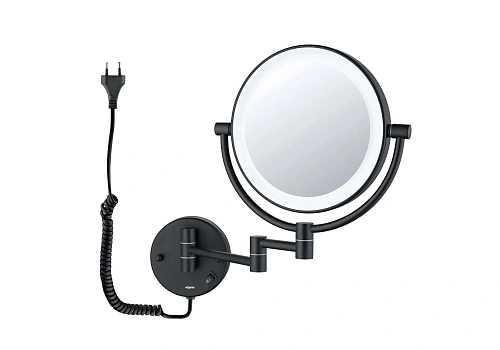 Зеркало косметическое Aquatek AQ4915MB черный матовый Зеркало косметическое Aquatek AQ4915MB черный матовый