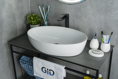 Раковина Gid N9433 51148 накладная белая 61x41x14.5 Раковина Gid N9433 51148 накладная белая 61x41x14.5