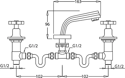 Смеситель для раковины Kaiser Logo 47222 Смеситель для раковины Kaiser Logo 47222