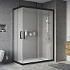 Душевой уголок STWORKI Карлстад 140x80 см профиль черный матовый, стекло матовое 466721 Душевой уголок STWORKI Карлстад 140x80 см профиль черный матовый, стекло матовое 466721
