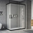 Душевой уголок STWORKI Карлстад 140x80 см профиль черный матовый, стекло матовое 466721 Душевой уголок STWORKI Карлстад 140x80 см профиль черный матовый, стекло матовое 466721