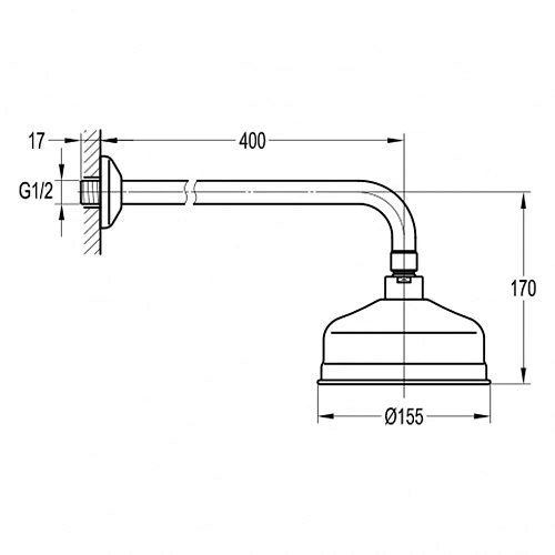 Верхний душ Swedbe Terracotta 2558 Верхний душ Swedbe Terracotta 2558