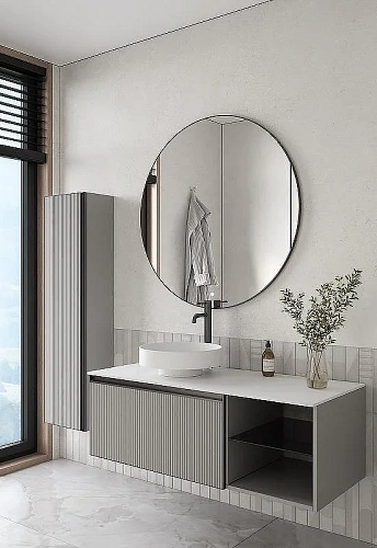 Тумба под раковину Armadi Art QUATRO 6 120см (80+40) рифл LUNA FUGA профиль ANTHRACITE 790-M6-120-L-RIB-A Тумба под раковину Armadi Art QUATRO 6 120см (80+40) рифл LUNA FUGA профиль ANTHRACITE 790-M6-120-L-RIB-A