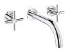 Картинка анонса товара «смеситель для раковины grohe atrio new на 3 отверстия, настенный монтаж, хром (20164003)»