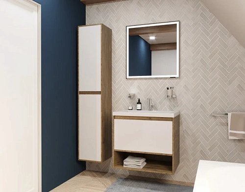 Тумба с раковиной Эстет Monaco Wood ФР-00010681 600х480 подвесная 1 ящик Тумба с раковиной Эстет Monaco Wood ФР-00010681 600х480 подвесная 1 ящик