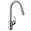 Смеситель для кухни Hansgrohe 240, Eco, с вытяжным душем, 2jet, sBox 73895000, хром