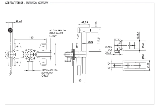 Гигиенический душ Remer X Style INOX SSX60P, нержавеющая сталь Гигиенический душ Remer X Style INOX SSX60P, нержавеющая сталь