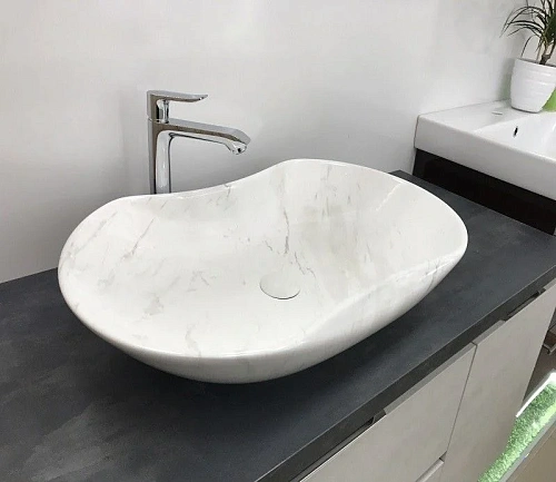 Раковина CeramaLux 503H012 накладная, под камень Раковина CeramaLux 503H012 накладная, под камень