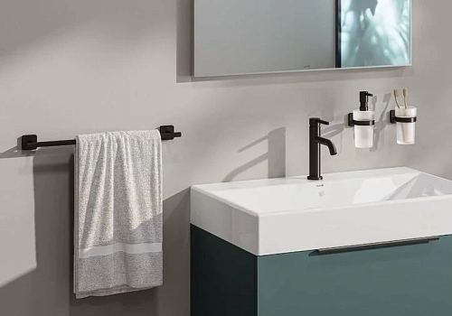 Дозатор жидкого мыла Kludi VELA S 2597639 черный матовый Дозатор жидкого мыла Kludi VELA S 2597639 черный матовый