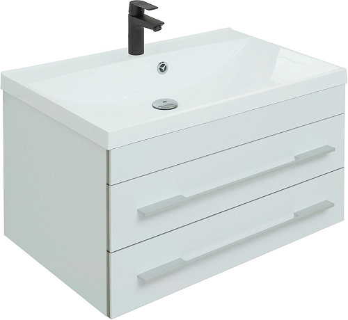 Тумба под раковину Aquanet Верона 75 белый (подвесная 2 ящика) 00176669 Тумба под раковину Aquanet Верона 75 белый (подвесная 2 ящика) 00176669