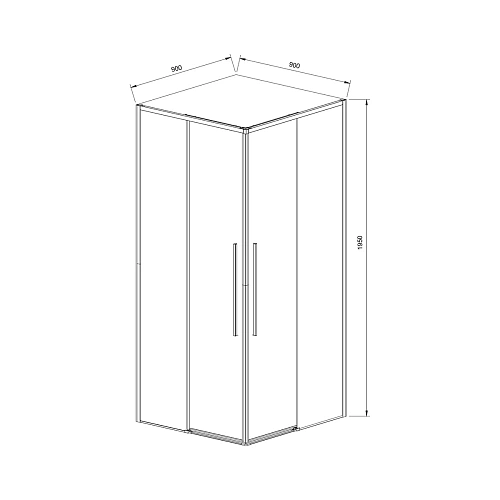 Душевой уголок Vincea Slim-N VSS-4SN900CLG, 900x900, брашированное золото, стекло прозрачное Душевой уголок Vincea Slim-N VSS-4SN900CLG, 900x900, брашированное золото, стекло прозрачное