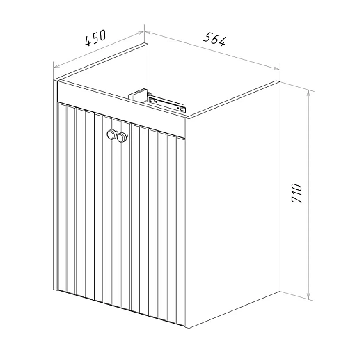 Тумба под раковину Lemark ROMANCE 60 см подвесная/напольная, белый LM07R60T Тумба под раковину Lemark ROMANCE 60 см подвесная/напольная, белый LM07R60T