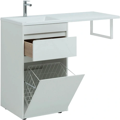 Тумба под раковину Aquanet Токио 58 белый (напольная, 1 ящик) 00239290 Тумба под раковину Aquanet Токио 58 белый (напольная, 1 ящик) 00239290