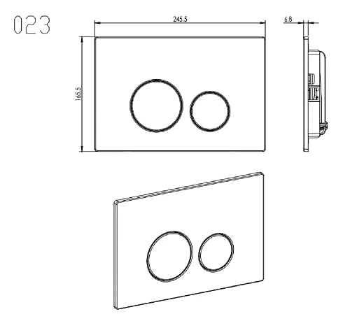 Клавиша смыва Aquatek KDI-0000038 (023G) нержавеющая сталь, цвет титановое золото матовое (клавиши круглые) Клавиша смыва Aquatek KDI-0000038 (023G) нержавеющая сталь, цвет титановое золото матовое (клавиши круглые)