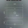 Раковина Gid Bm9256 53375 накладная черная матовая 60x42x14 Раковина Gid Bm9256 53375 накладная черная матовая 60x42x14