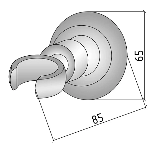 Держатель ручного душа Boheme Brillante 621 Держатель ручного душа Boheme Brillante 621