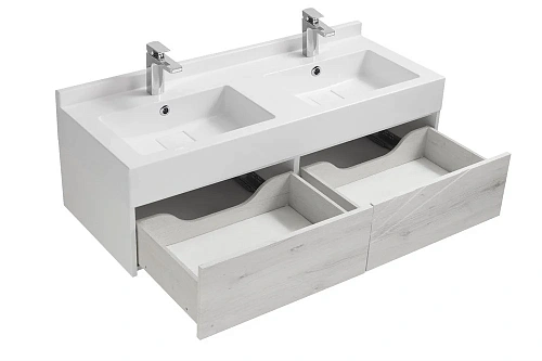 Тумба под раковину Aquaton Сакура 120 ольха наварра, белый глянец 1A219701SKW80 Тумба под раковину Aquaton Сакура 120 ольха наварра, белый глянец 1A219701SKW80