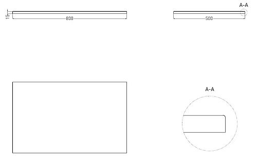 Столешница Salini Costa 800х500 200121M S-Stone Столешница Salini Costa 800х500 200121M S-Stone