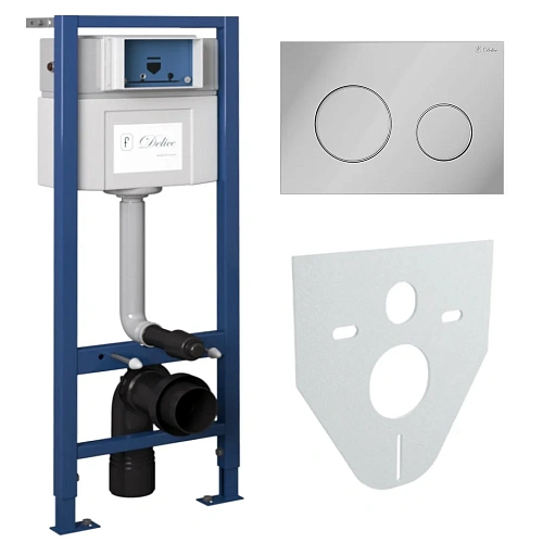 Инсталляция для унитаза Delice Oreol 4 в 1 крепления, клавиша смыва смыва Oreol, шумоизоляция DLR_00 DLR_000003 Инсталляция для унитаза Delice Oreol 4 в 1 крепления, клавиша смыва смыва Oreol, шумоизоляция DLR_00 DLR_000003