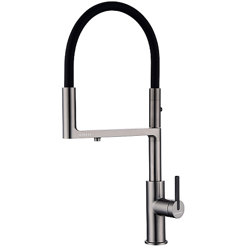 Смеситель для кухни Paulmark TORNADO вороненая сталь To213402-GM Смеситель для кухни Paulmark TORNADO вороненая сталь To213402-GM