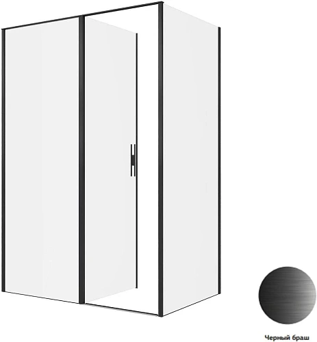 Душевой уголок Allen Brau Priority 140x90 3.31036.BBA + 3.31045.BBA черный браш Душевой уголок Allen Brau Priority 140x90 3.31036.BBA + 3.31045.BBA черный браш