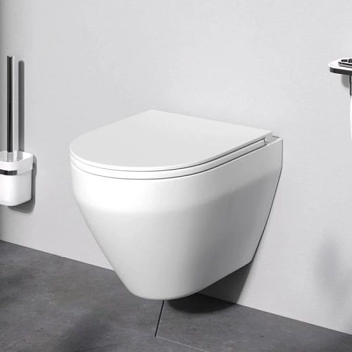 Унитаз подвесной AM.PM Spirit V2.0 C701700MWSC FlashClean с сиденьем микролифт, белый матовый Унитаз подвесной AM.PM Spirit V2.0 C701700MWSC FlashClean с сиденьем микролифт, белый матовый