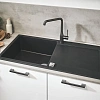 Кухонная мойка GROHE K500 с одной чашей, 1000 x 500 мм, черный гранит (31645AP0) Кухонная мойка GROHE K500 с одной чашей, 1000 x 500 мм, черный гранит (31645AP0)