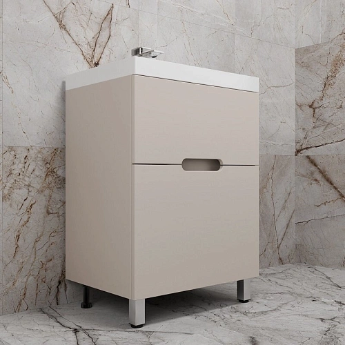 Тумба под раковину Style Line Матис 60 см ЛС-00002431 напольная, крем Тумба под раковину Style Line Матис 60 см ЛС-00002431 напольная, крем