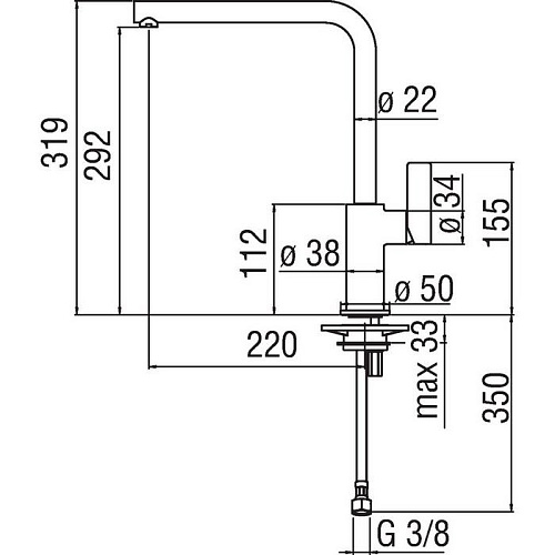Смеситель для кухни NOBILI Flag FL96133CR Смеситель для кухни NOBILI Flag FL96133CR