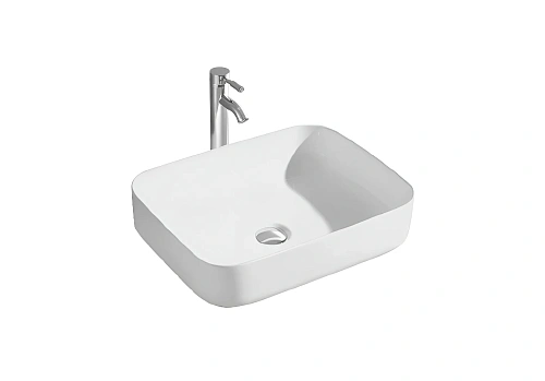 Раковина Aquatek ВЕГА AQ5515-MW 500x390x130, матовый белый, накладная Раковина Aquatek ВЕГА AQ5515-MW 500x390x130, матовый белый, накладная