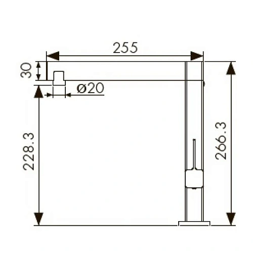 Смеситель для кухни Kaiser 30044-5 серебро Смеситель для кухни Kaiser 30044-5 серебро