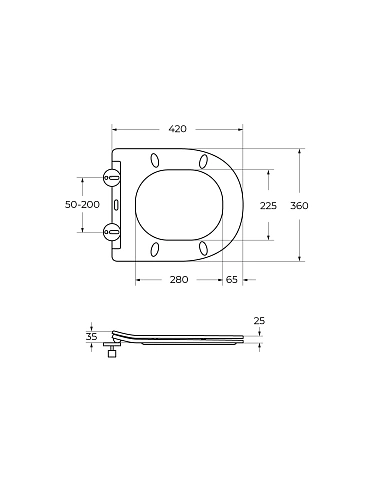 Чаша напольного унитаза CEZARES LINER CZR-6726-CP-TOR/SC со смывом TORNADO с сиденьем Чаша напольного унитаза CEZARES LINER CZR-6726-CP-TOR/SC со смывом TORNADO с сиденьем